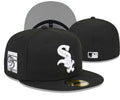 Chicago White Sox 95th Anniversary Fitted Hat – Black with Commemorative Patch — view 1