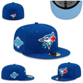 Toronto Blue Jays Royal Blue Floral Edition Hat with Side Patch — view 1