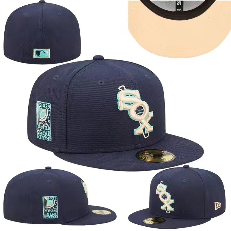 New York Yankees Hat, World Series Cap, White and Black Fitted Hat, Yankees Fan Merchandise, MLB Team Hat — view 1