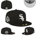 Chicago White Sox Gold Trim World Series Champions Fitted Hat – Black — view 1