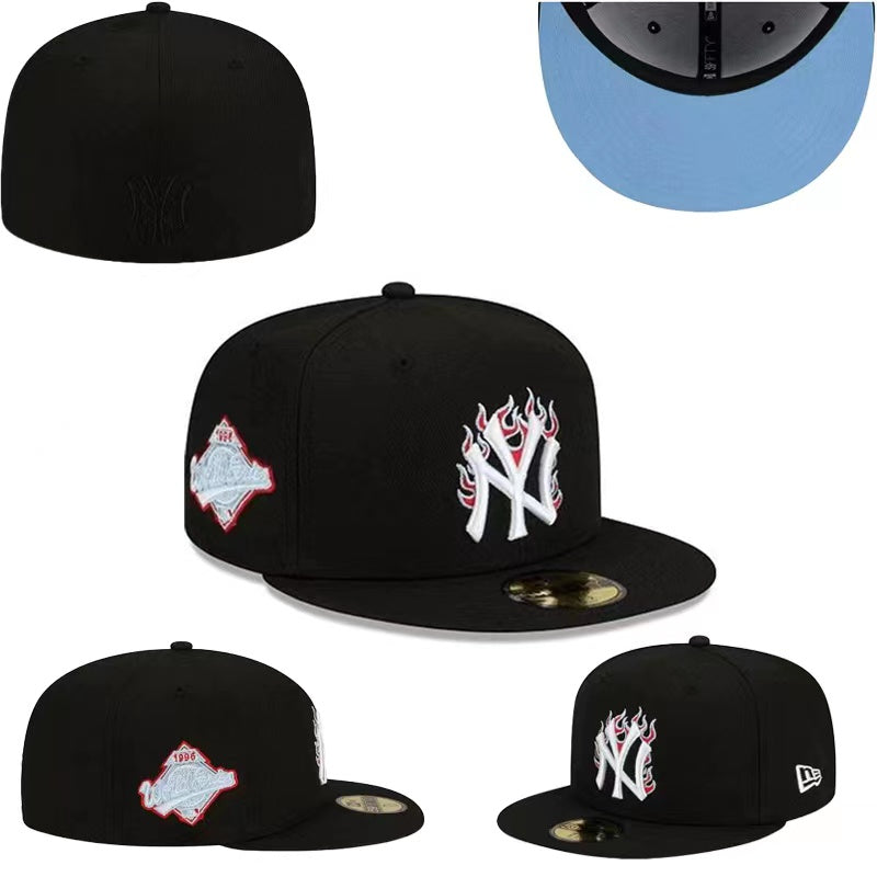 Chicago White Sox Black Iridescent Logo World Series Fitted Hat — view 1