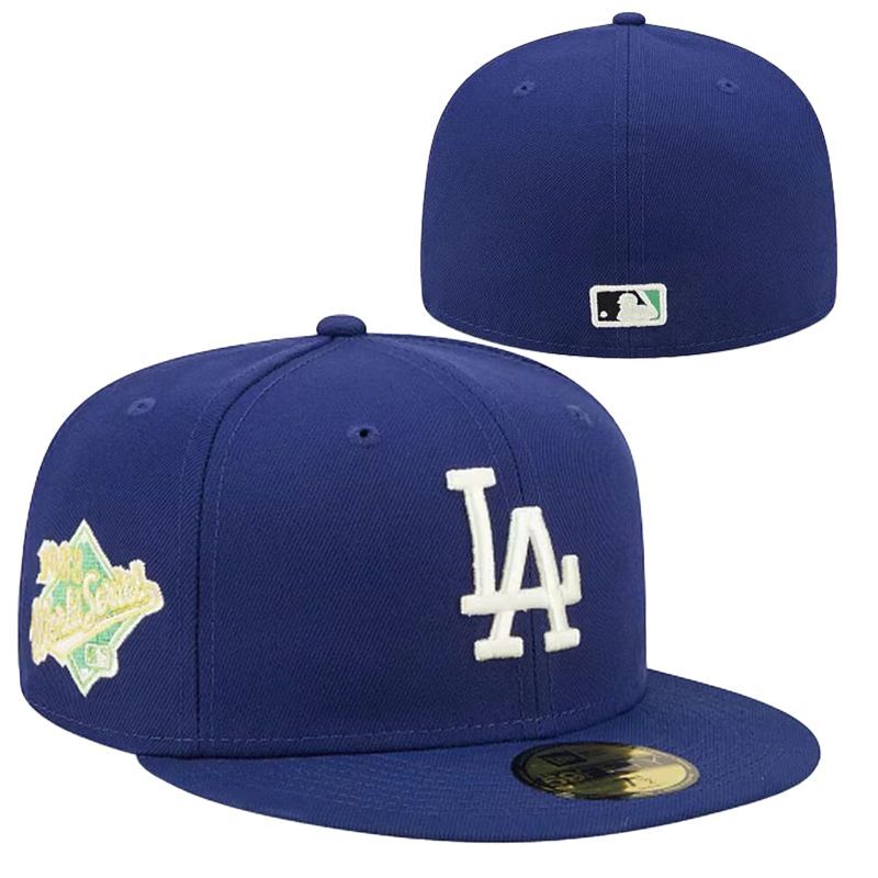 Los Angeles Dodgers World Series 59FIFTY Fitted Hat – Classic Blue with Championship Patch — view 1