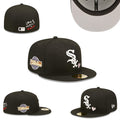Chicago White Sox Love & Hustle 2005 World Series 59FIFTY Fitted Hat – Black with Heart Embroidery — view 1