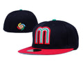 Mexico World Baseball Classic 59FIFTY Fitted Hat – Black and Red with WBC Logo — view 1
