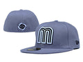 Mexico Embroidered Grey Snapback Cap with Bold Logo and World Design — view 1
