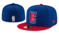 Los Angeles Clippers NBA Snapback Cap with Embroidered LA Logo and Red Brim – Blue — view 1