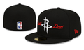 Houston Rockets Just Don NBA Snapback Cap with Embroidered Logo and Script – Black — view 1