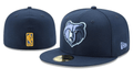 Memphis Grizzlies NBA Snapback Cap with Embroidered Bear Logo – Navy — view 1