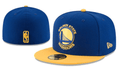 Golden State Warriors NBA Snapback Cap with Embroidered Logo and Yellow Brim – Blue — view 1