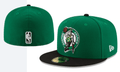 Boston Celtics NBA Snapback Cap with Embroidered Logo and Black Brim – Green — view 1