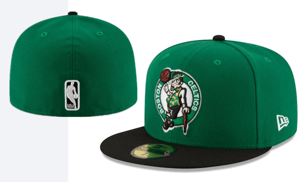Boston Celtics NBA Snapback Cap with Embroidered Logo and Black Brim – Green — view 1