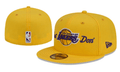 Los Angeles Lakers Just Don NBA Snapback Cap with Embroidered Logo – Yellow — view 1