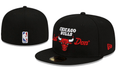 Chicago Bulls Just Don NBA Snapback Cap with Embroidered Logo – Black — view 1