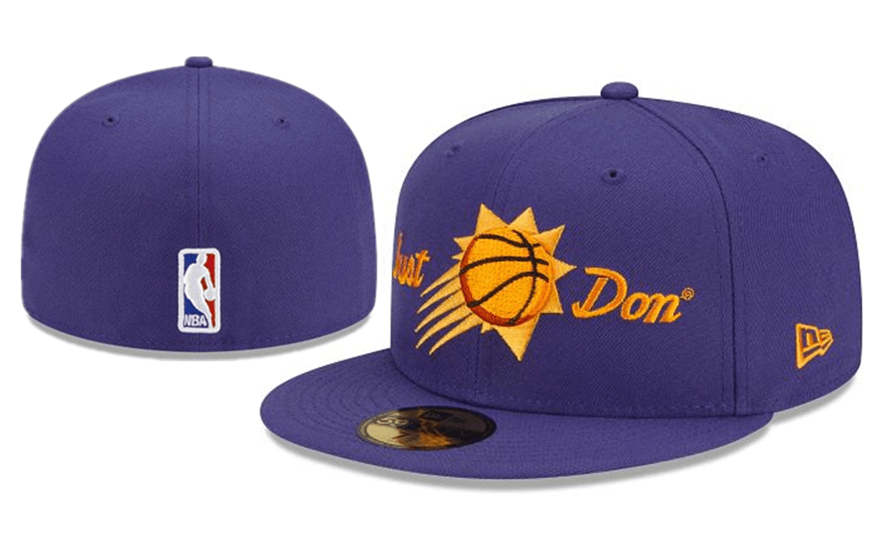 Phoenix Suns Just Don NBA Snapback Cap with Embroidered Logo – Purple — view 1