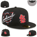 St. Louis Cardinals Since 1892 Snapback Cap with Embroidered Details – Black — view 1
