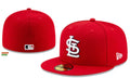St. Louis Cardinals Red Fitted Cap with Embroidered Logo — view 1
