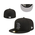 Boston Red Sox Black Fitted Cap with Embroidered Logo — view 1
