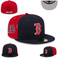 Boston Red Sox Two-Tone Fitted Cap with Bold Team Design — view 1