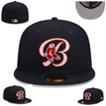 Boston Red Sox Iconic Logo Navy Fitted Cap for MLB Fans — view 1