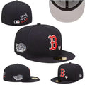 Boston Red Sox Black Fitted Cap with Heart Accent and World Series Patch — view 1