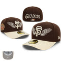 San Francisco Giants Brown and Cream Fitted Hat with Embroidered Wing Design — view 1