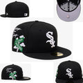 Chicago White Sox “Greetings from Chicago Southside” Black Fitted Hat with Embroidered Side Patch — view 1
