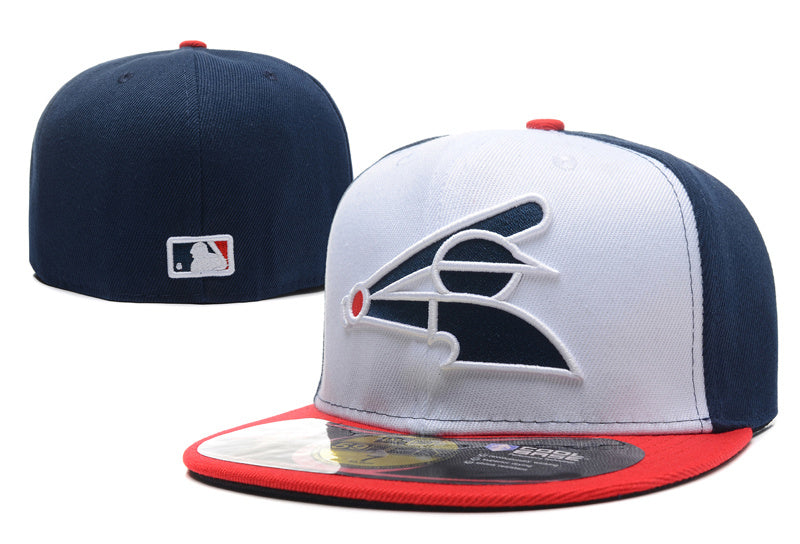 Chicago White Sox Fitted MLB Hat with Retro Batter Logo – Navy, White, and Red — view 1