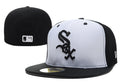 Chicago White Sox Fitted MLB Hat with Two-Tone Black and White Design — view 1