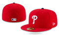Philadelphia Phillies Authentic On-Field Fitted MLB Hat – Red — view 1