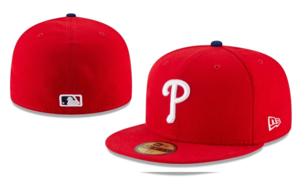 Philadelphia Phillies Authentic On-Field Fitted MLB Hat – Red — view 1