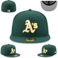 Oakland Athletics Green & Yellow Fitted Hat — view 1