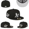Oakland Athletics Black 1989 World Series Fitted Hat — view 1