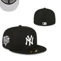 New York Yankees 59FIFTY Fitted Hat with World Series Patch – Black — view 1