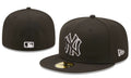 New York Yankees 59FIFTY Fitted Hat with Black and White Outline Logo – Olive Green — view 1