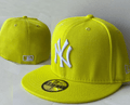 New York Yankees 59FIFTY Fitted Hat with White Logo – Bright Yellow — view 1