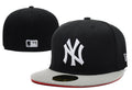 New York Yankees 59FIFTY Fitted Hat with Contrast Brim – Black and Gray — view 1