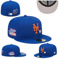 New York Mets 59FIFTY Fitted Hat with 1986 World Series Patch – Blue — view 1