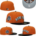 New York Mets 50th Anniversary 59FIFTY Fitted Hat – Orange and Black — view 1