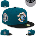 Los Angeles Dodgers Teal Fitted Hat with 60th Anniversary Patch and Cloud Design — view 1
