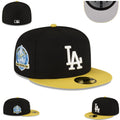 Los Angeles Dodgers Black and Yellow 60th Anniversary Fitted Cap — view 1