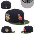 Los Angeles Dodgers Royal Blue Fitted Cap with Classic “D” and “LA” Logo — view 1