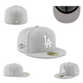 Los Angeles Dodgers Gray Fitted Hat with 1959 World Series Side Patch — view 1