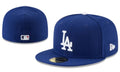 Los Angeles Dodgers Royal Blue Fitted Hat with White LA Logo Embroidery — view 1