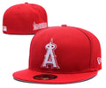 Los Angeles Angels Red Fitted Cap – Classic MLB Hat with White Embroidered Logo — view 1