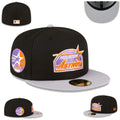 Kansas City Royals Black and Blue Fitted Cap with “Kansas City” Underbill Design — view 1