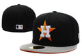 Houston Astros Navy Fitted Cap with Orange Highlights — view 1