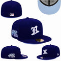 Detroit Tigers Royal Blue 1984 World Series Fitted Cap with White Embroidery — view 1