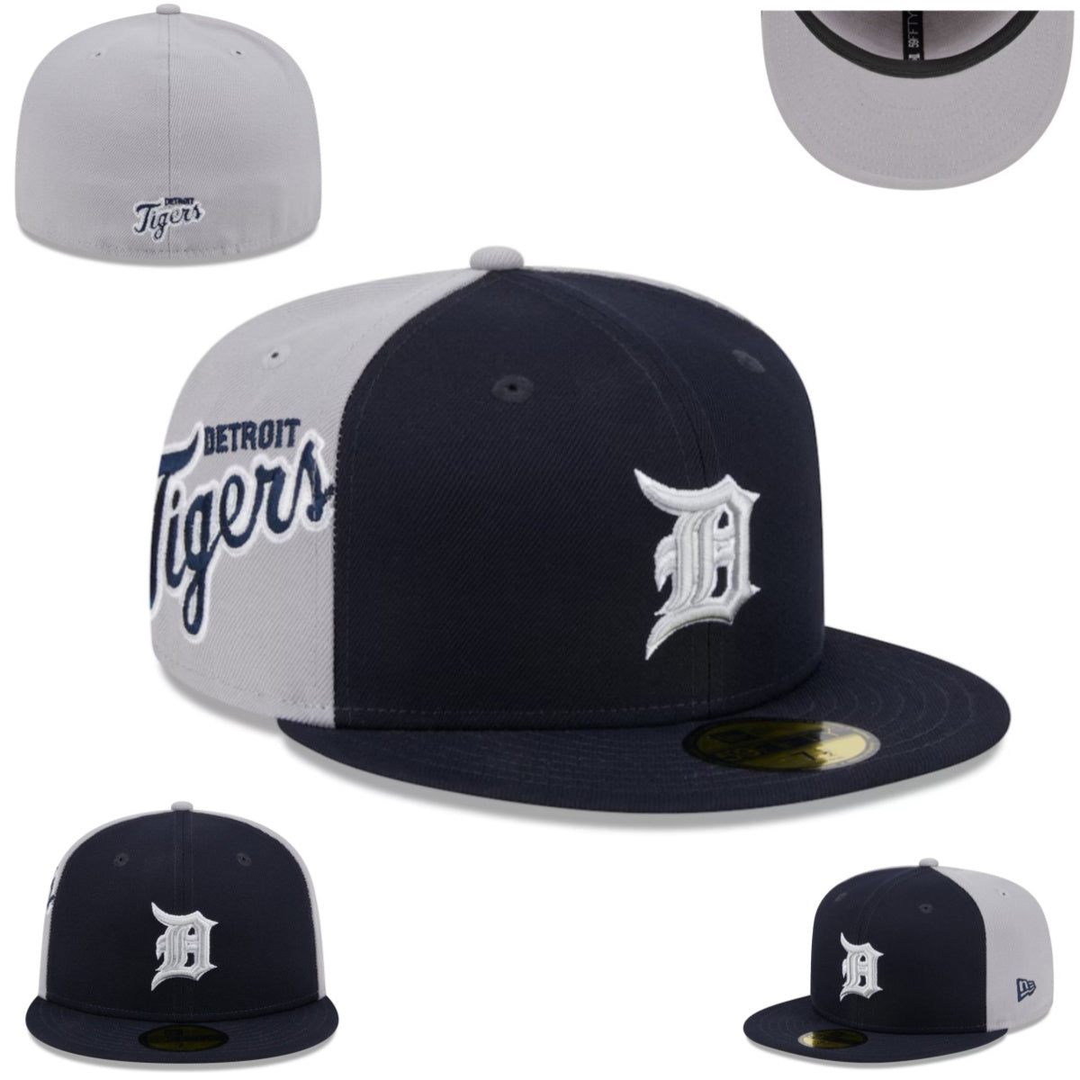 Detroit Tigers Royal Blue 1984 World Series Fitted Cap with White Embroidery — view 1