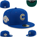 Chicago Cubs Centennial Edition Royal Blue Baseball Hat – Wrigley Field 100-Year Anniversary Fitted Cap — view 1