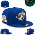 Toronto Blue Jays Royal Blue Fitted Hat with Anniversary Patch and Baseball Logo — view 1